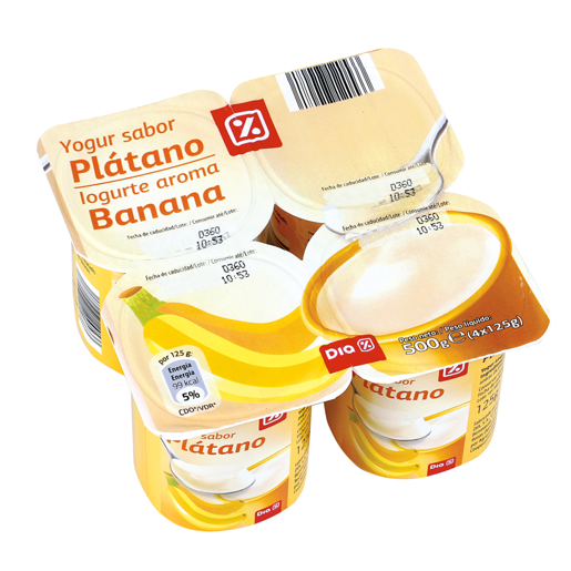 DIA Iogurte Aroma Banana 4x125 g DIA Iogurte Aroma Banana 4x125 g