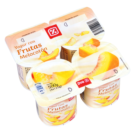 DIA LÁCTEA Iogurte Pedaços Pêssego 4x125 g
