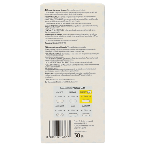 DIA BONTÉ Protege Slip Normal 30 un DIA BONTÉ Protege Slip Normal 30 un