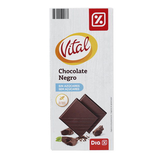 DIA VITAL Chocolate Negro Sem Açúcar 100 g