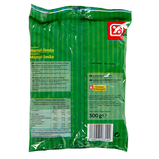 DIA Rebuçados Limão 300 g DIA Rebuçados Limão 300 g